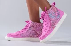 Pink Printed Canvas BILLY Classic Lace Highs -Footwear Store BK19011 670 studio standing 1 940x614 5f97b3a0 d73f 454c aedd cfc5717fe600
