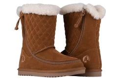 Footwear Store 41 FINAL SALE - Chestnut BILLY Cozy Quilt Lux Boots