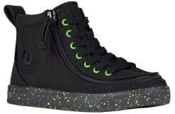 Footwear Store 57 FINAL SALE - Black/Green Speckle BILLY Classic Lace High Tops