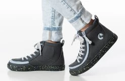 FINAL SALE - Charcoal/Blue Speckle BILLY Classic Lace High Tops -Footwear Store BK22100 021 studio standing 1 940x614 382783ca 6f1e 4417 a6fe bf3356e79f01