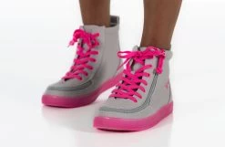 FINAL SALE - Grey/Pink BILLY Classic Lace High Tops -Footwear Store BK22100 050 studio standing 2 940x614 6c0d9381 36f8 4b6b 8691 ea740aab8f4e