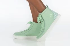 FINAL SALE - Green Gingham BILLY Classic Lace High Tops -Footwear Store BK22100 330 studio standing 1 940x614 87d9d34b 7591 4712 add5 6ac324f98b88