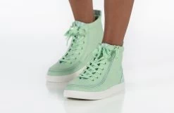 FINAL SALE - Green Gingham BILLY Classic Lace High Tops -Footwear Store BK22100 330 studio standing 2 940x614 f97929a2 83f3 4b23 a97c 825a3e6c308f