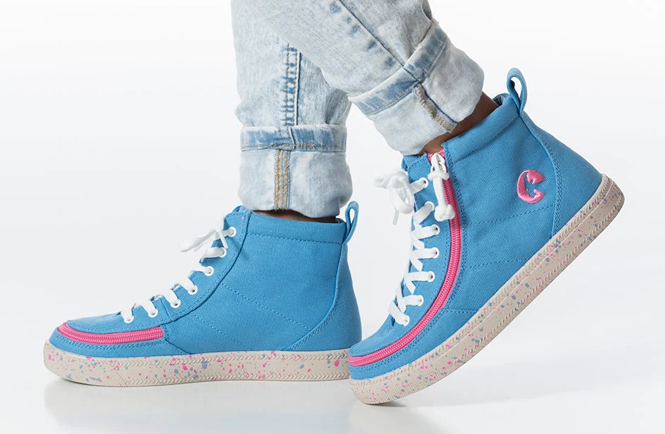 FINAL SALE - Blue/Pink Speckle BILLY Classic Lace High Tops 11 FINAL SALE - Blue/Pink Speckle BILLY Classic Lace High Tops - Image 9