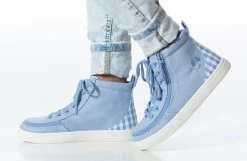 FINAL SALE - Blue Gingham BILLY Classic Lace High Tops -Footwear Store BK22100 450 studio standing 1 940x614 03dcb56d 520b 4213 82ce c726ed21b04e