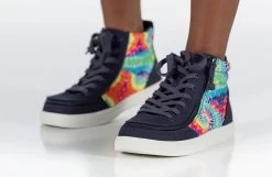 Navy Tie Dye BILLY Street High Tops -Footwear Store BK22110 410 studio standing 2 940x614 3fd7c446 52e0 43c2 9604 40034bfd115d