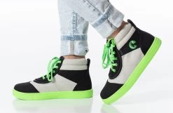 FINAL SALE - Black/Green BILLY Street Short Wrap High Tops -Footwear Store BK22111 002 studio standing 1 940x614 2977de2f bc75 42ae a8d7 a75e83479880