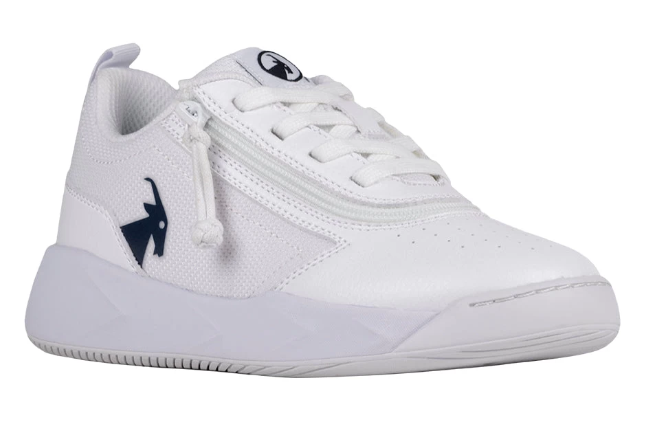 FINAL SALE - White/Navy BILLY Sport Court Athletic Sneakers 3 FINAL SALE - White/Navy BILLY Sport Court Athletic Sneakers