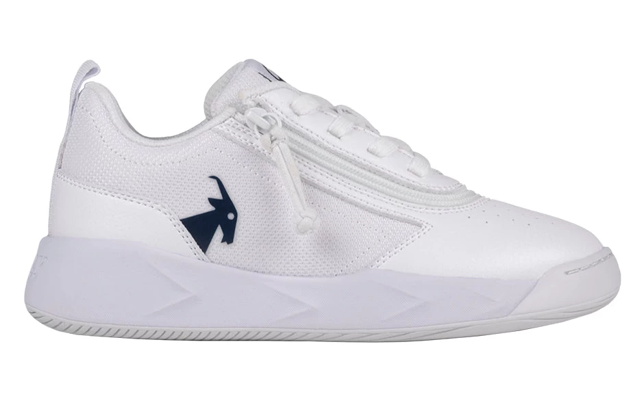 FINAL SALE - White/Navy BILLY Sport Court Athletic Sneakers 4 FINAL SALE - White/Navy BILLY Sport Court Athletic Sneakers - Image 2
