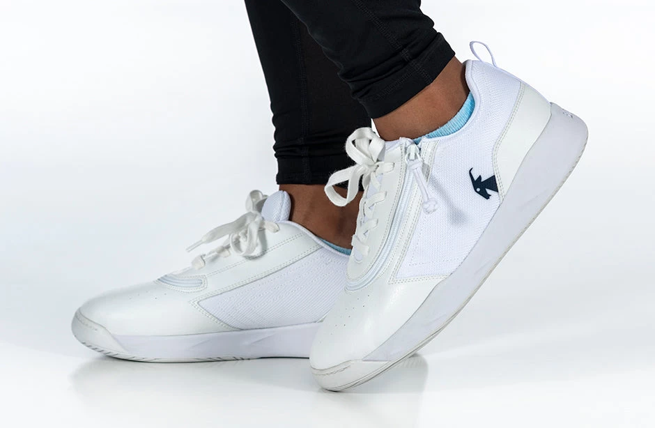 FINAL SALE - White/Navy BILLY Sport Court Athletic Sneakers 11 FINAL SALE - White/Navy BILLY Sport Court Athletic Sneakers - Image 9