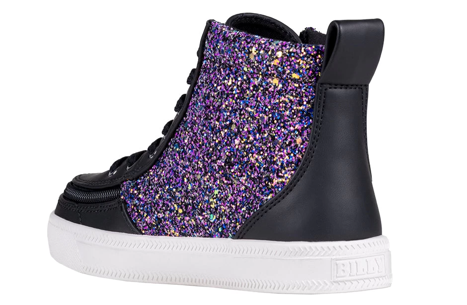 Black Fuchsia Glitz BILLY Classic Lace High Tops 5 Black Fuchsia Glitz BILLY Classic Lace High Tops - Image 3