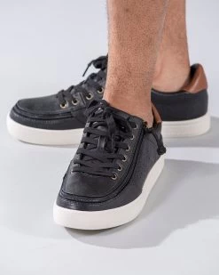 FINAL SALE - Men's Black BILLY Low Sneakers -Footwear Store BM20003 001 Studio2 704x880 1