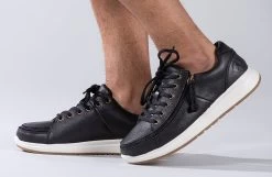 Men's Black Leather BILLY Comfort Lows -Footwear Store BM20100 001 studio standing 1 940x614 99e0777a f135 4fa8 9b4f 9dd6fec5a866