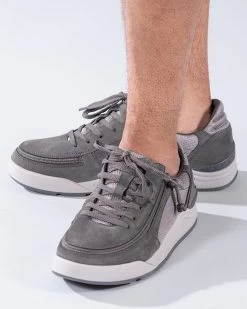 FINAL SALE - Men's Charcoal Suede/Mesh BILLY Comfort Classic Lows -Footwear Store BM20102 021 Studio2 704x880 1