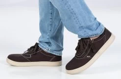 FINAL SALE - Men's Dark Brown/White Stitch BILLY Sneaker Low Tops -Footwear Store BM22128 201 studio standing 1 940x614 15e8f664 ff78 4af8 880a 2755b2b1c5f9