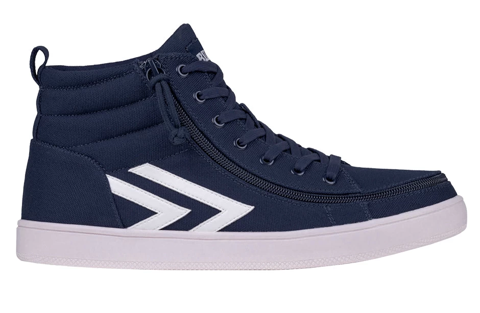 Men's Navy/White BILLY CS Sneaker High Tops 4 Men's Navy/White BILLY CS Sneaker High Tops - Image 2
