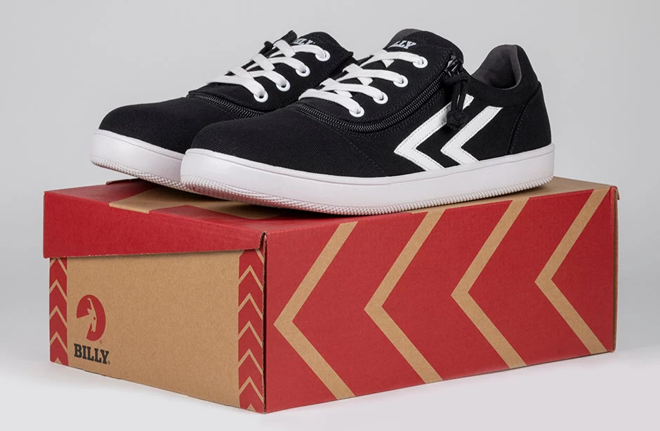 Men's Black/White BILLY CS Sneaker Low Tops 9 Men's Black/White BILLY CS Sneaker Low Tops - Image 7