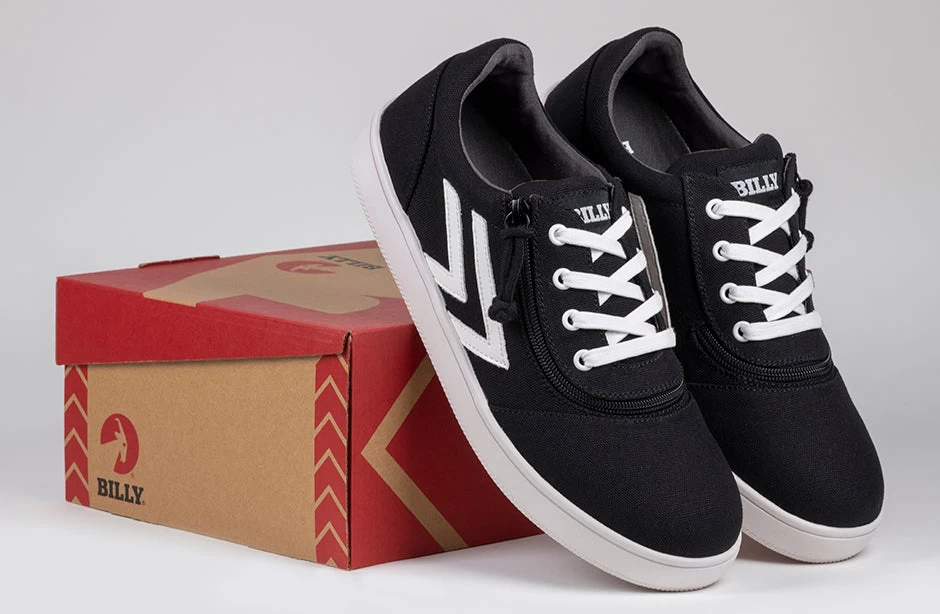 Men's Black/White BILLY CS Sneaker Low Tops 10 Men's Black/White BILLY CS Sneaker Low Tops - Image 8