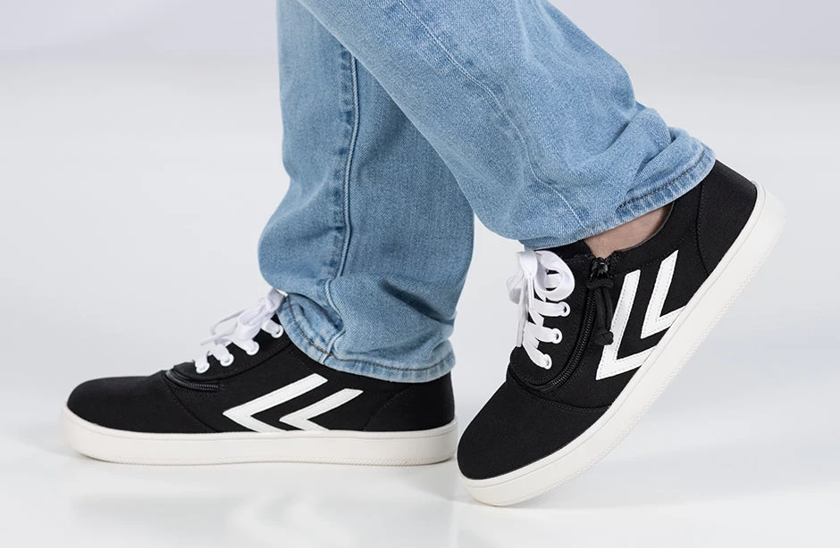 Men's Black/White BILLY CS Sneaker Low Tops 12 Men's Black/White BILLY CS Sneaker Low Tops - Image 10