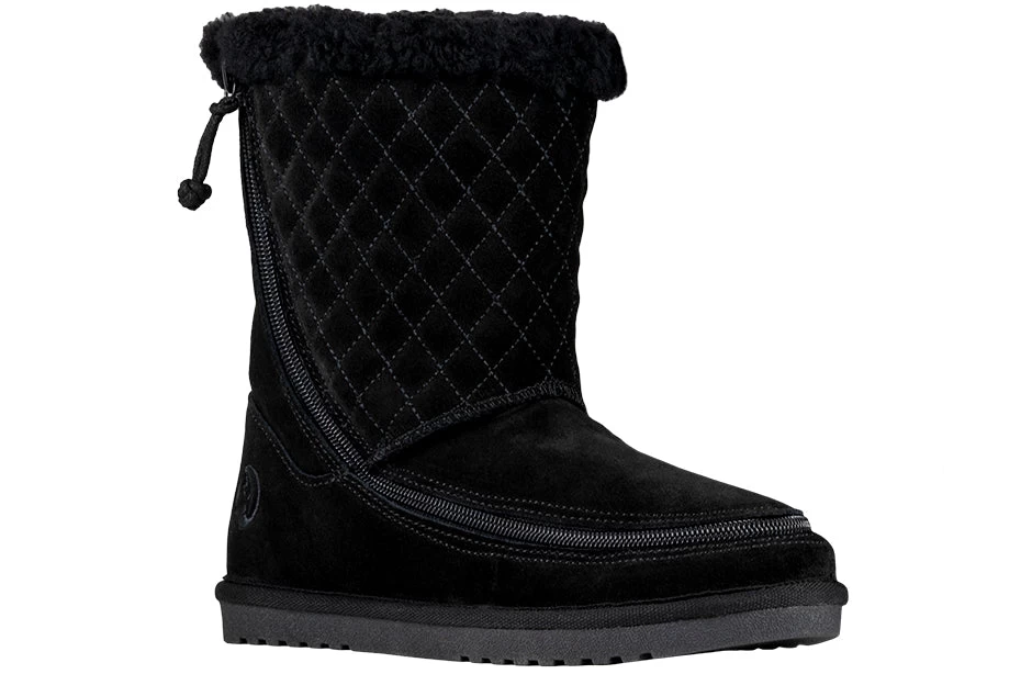FINAL SALE - Women's Black BILLY Cozy Quilt Lux Boots 3 FINAL SALE - Women's Black BILLY Cozy Quilt Lux Boots
