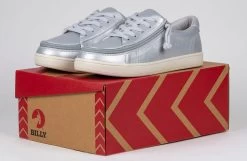 FINAL SALE - Women's Silver Grey Metallic BILLY Sneaker Low Tops -Footwear Store BW22128 050 studio 1 940x614 efea3583 d8d0 4400 9169 5878624f9818