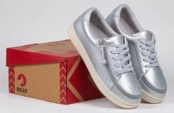 FINAL SALE - Women's Silver Grey Metallic BILLY Sneaker Low Tops -Footwear Store BW22128 050 studio 2 940x614 015a8787 2463 448d b8b2 f238fea89dac