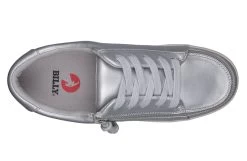 FINAL SALE - Women's Silver Grey Metallic BILLY Sneaker Low Tops -Footwear Store BW22128 050 top 940x614 54b9fc6f 6c12 4607 9ac1 91df8cf11f6e