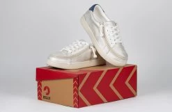 FINAL SALE - Women's White (Navy Mustache) BILLY Sneakers -Footwear Store BW22128 101 studio 3 940x614 ec808dc7 6abc 4bd1 a11d 89094e6e62f3