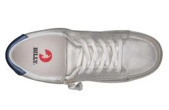 FINAL SALE - Women's White (Navy Mustache) BILLY Sneakers -Footwear Store BW22128 101 top 940x614 0a7ae257 21bb 41ec af30 38681b2b7375