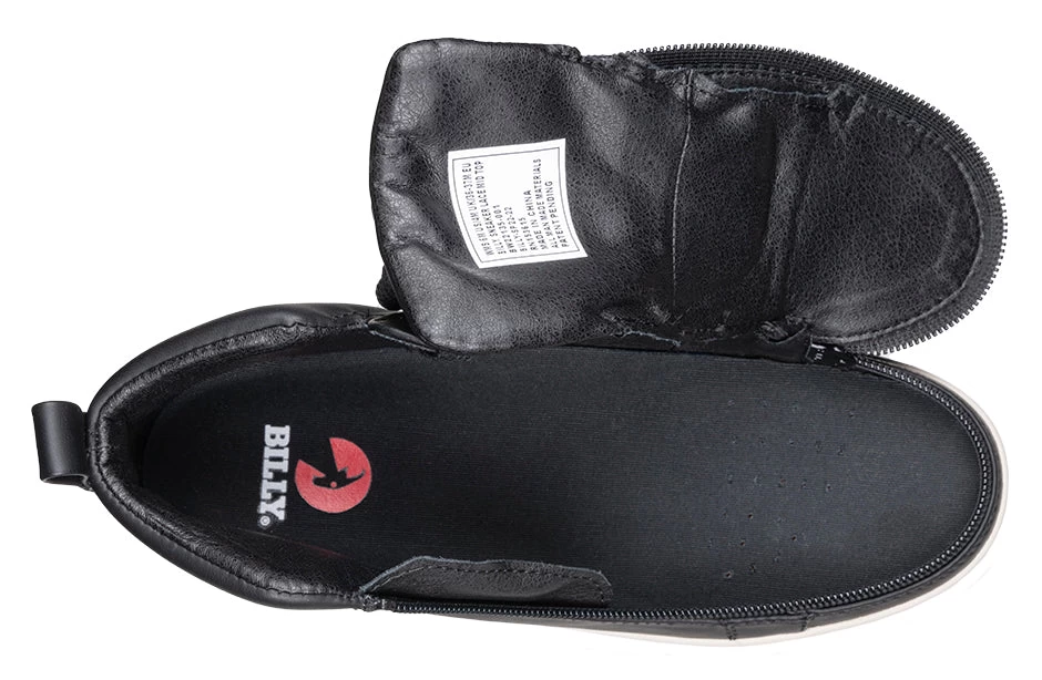 FINAL SALE - Women's Black BILLY Sneaker Lace Mid Tops 6 FINAL SALE - Women's Black BILLY Sneaker Lace Mid Tops - Image 4