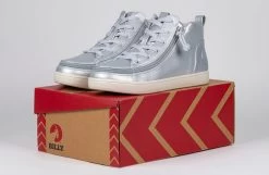 FINAL SALE - Women's Silver Grey Metallic BILLY Sneaker Lace Mid Tops -Footwear Store BW22135 040 studio 1 940x614 9741e33b a875 42b1 a2b9 be133a17b79d