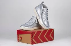 FINAL SALE - Women's Silver Grey Metallic BILLY Sneaker Lace Mid Tops -Footwear Store BW22135 040 studio 3 940x614 0cde78b0 6ed0 4204 ae92 7362b9c8d691
