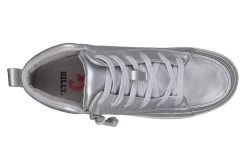 FINAL SALE - Women's Silver Grey Metallic BILLY Sneaker Lace Mid Tops -Footwear Store BW22135 040 top 940x614 03cc690a 495c 4db0 a0f5 f49a2b70243b