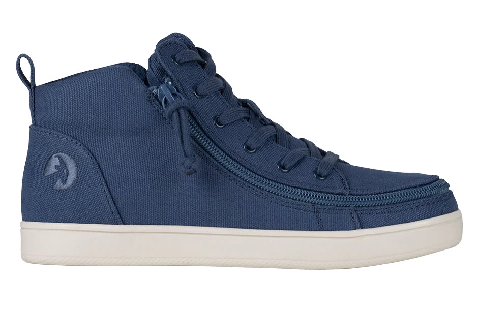 FINAL SALE - Women's Beach Blue BILLY Sneaker Lace Mid Tops 4 FINAL SALE - Women's Beach Blue BILLY Sneaker Lace Mid Tops - Image 2