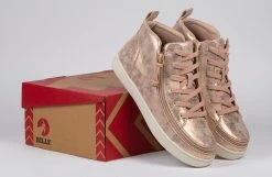 FINAL SALE - Women's Rose Gold BILLY Sneaker Lace Mid Tops -Footwear Store BW22135 680 studio 2 940x614 28b03309 5e7d 491e a43f 74221d1d7f43