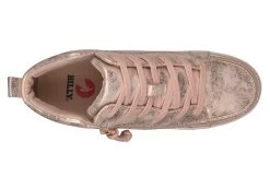 FINAL SALE - Women's Rose Gold BILLY Sneaker Lace Mid Tops -Footwear Store BW22135 680 top 940x614 4c0b1998 9988 444a 8fbb 305e31d51b3b