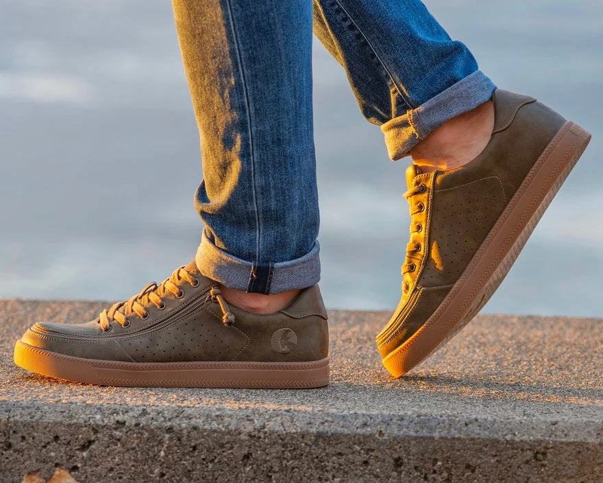 FINAL SALE - Men's Olive BILLY Sneaker Lows 7 FINAL SALE - Men's Olive BILLY Sneaker Lows - Image 6