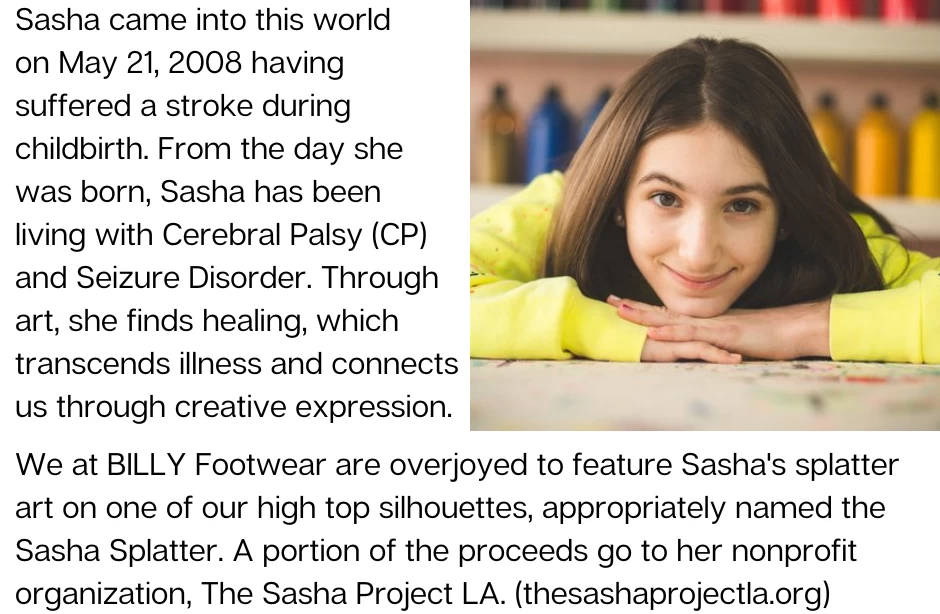 Sasha Splatter BILLY Classic Lace High Tops 5 Sasha Splatter BILLY Classic Lace High Tops - Image 3