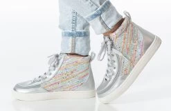 Silver Rainbow BILLY Classic Lace High Tops -Footwear Store bk23100 041 studio standing 1 940x614 52634022028 o