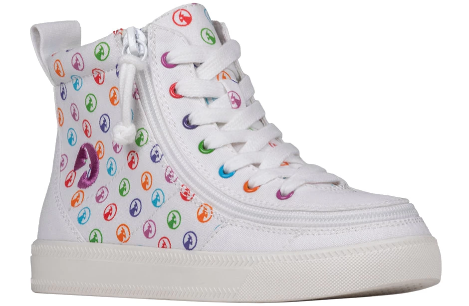 Rainbow Polka BILLY Classic Lace High Tops 3 Rainbow Polka BILLY Classic Lace High Tops
