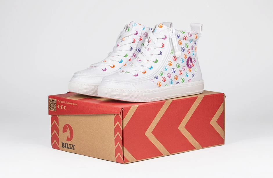 Rainbow Polka BILLY Classic Lace High Tops 9 Rainbow Polka BILLY Classic Lace High Tops - Image 7