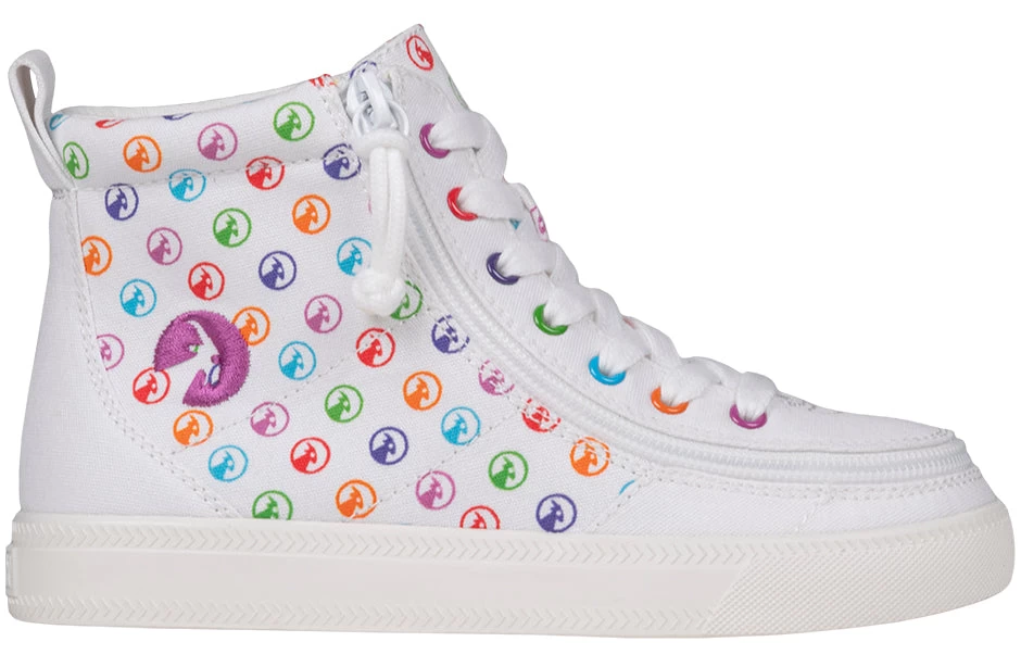 Rainbow Polka BILLY Classic Lace High Tops 4 Rainbow Polka BILLY Classic Lace High Tops - Image 2