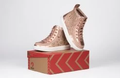 Rose Gold Daisy BILLY Classic Lace High Tops -Footwear Store bk23100 680 on box 3 940x614 52549973251 o