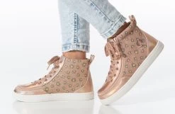 Rose Gold Daisy BILLY Classic Lace High Tops -Footwear Store bk23100 680 studio standing 1 940x614 52633049482 o